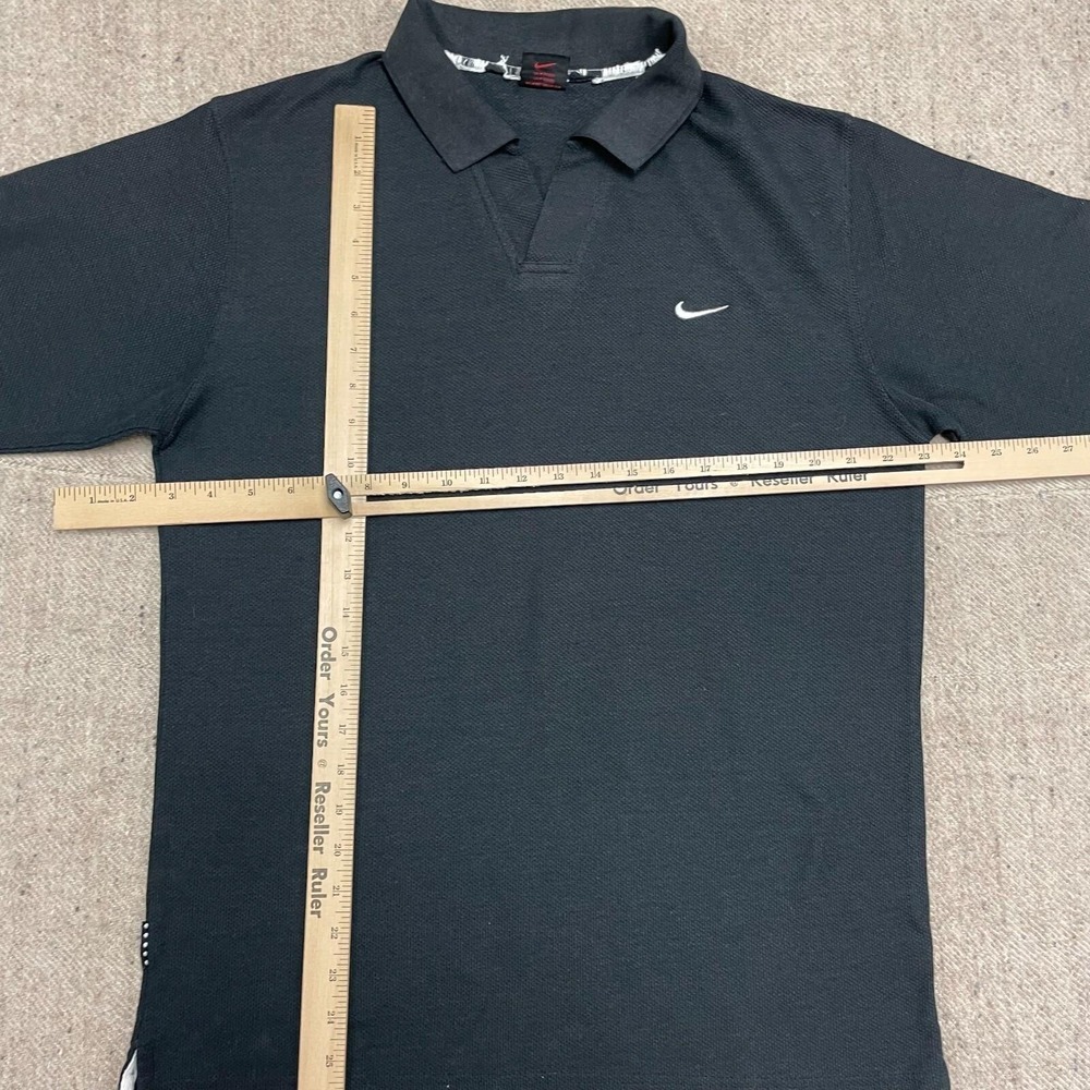 Vintage Nike shirt mens XL Black 90s collar long sleeve - Picture 5 of 9